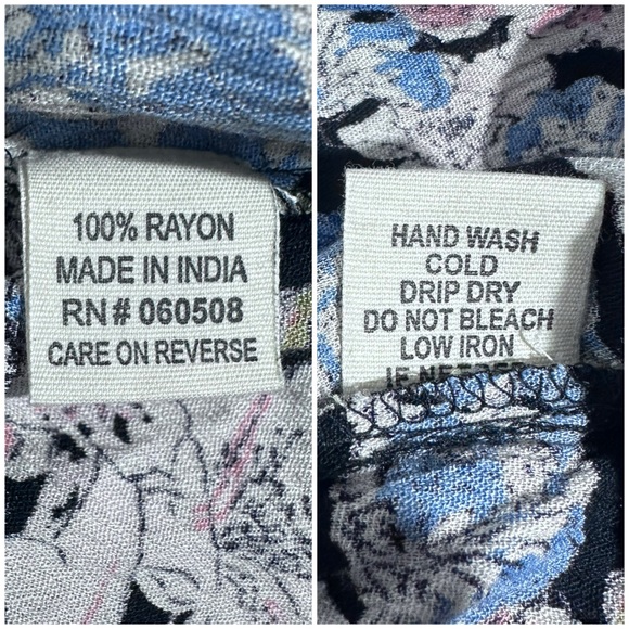 ⭐️Romantic Gypsy Floral Flutter Sleeve V-Neck Top NWT [6041] - Picture 11 of 11